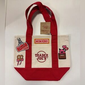 Trader Joe's Mini Tote with custom MCM Patches